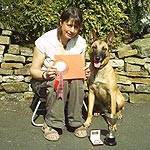 Cath with Morgan winning the Working Dog Stake in Scotland Image